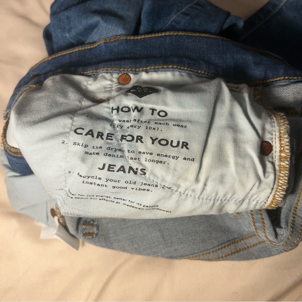 Madewell 9" Mid-Rise Skinny Jeans 24P Petite Blue Fair Trade Stretch Denim - Picture 13 of 13